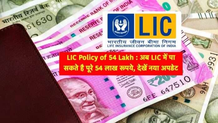 LIC Policy: एलआईसी की ये शानदार पॉलिसी आप के 265 रुपये के निवेश पर घर बैठे दे रही 54 लाख रुपये, जानें कैसे