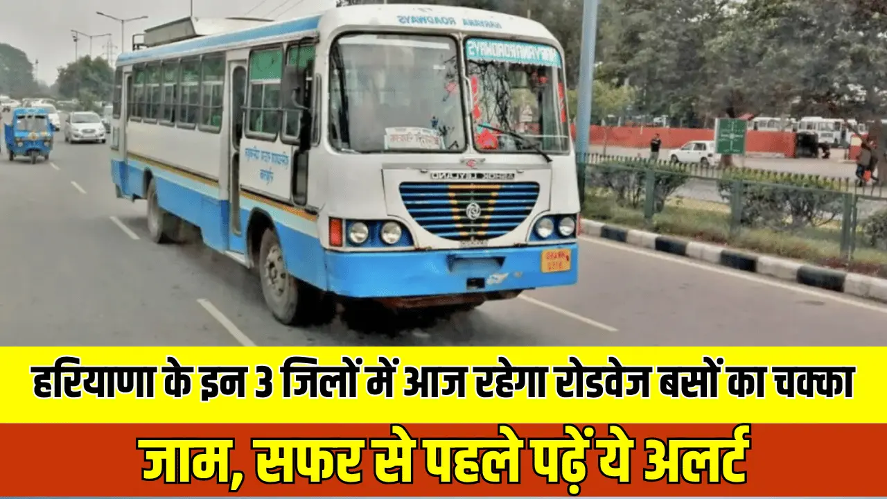 Haryana News: हरियाणा के इन 3 जिलों में आज रहेगा रोडवेज बसों का चक्का जाम, सफर से पहले पढ़ें ये अलर्ट